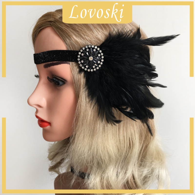 Băng Đô Lông Vũ Đính Đá Phong Cách Thập Niên 1920