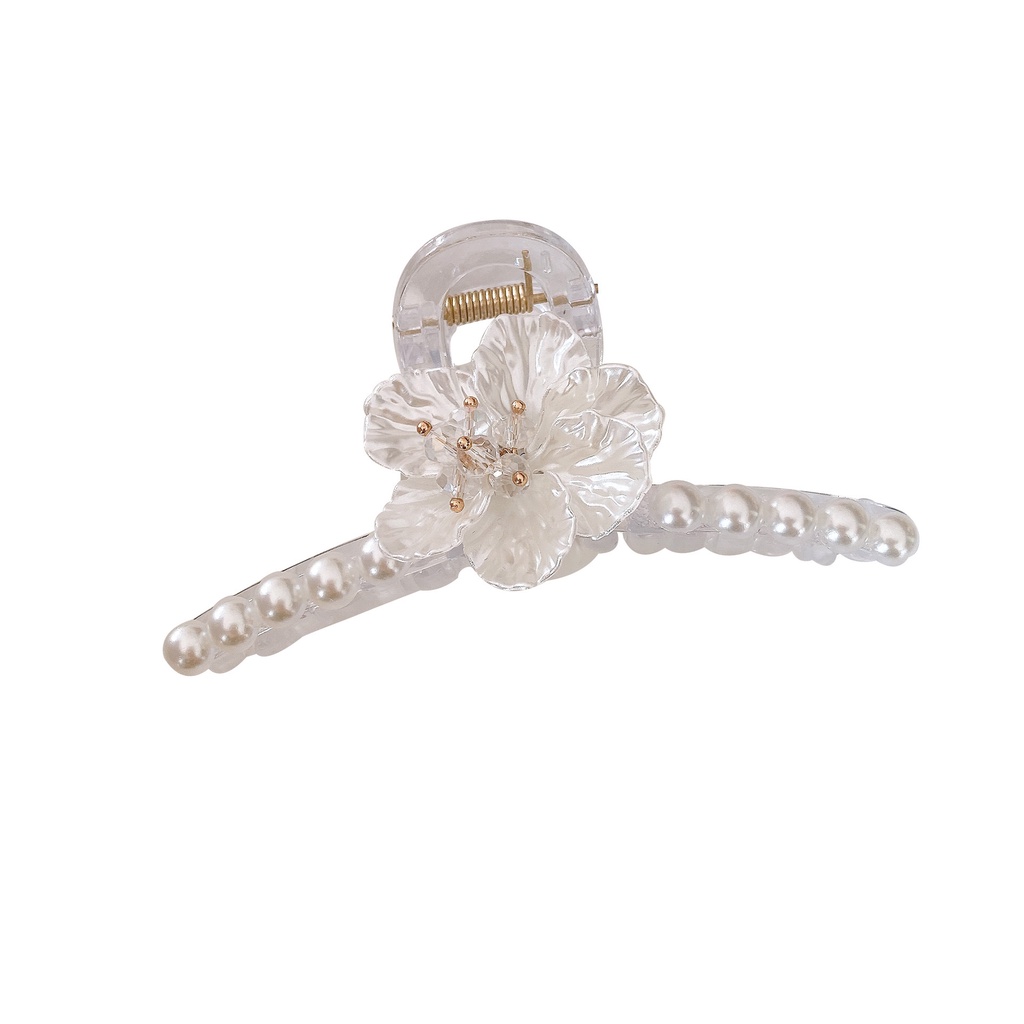 Kẹp Tóc Hình Bông Hoa Đính Ngọc Trai Giả Xinh Xắn Thời Trang 2022