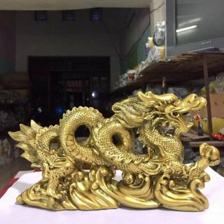 Tượng đá linh vật rồng 2000 màu đồng