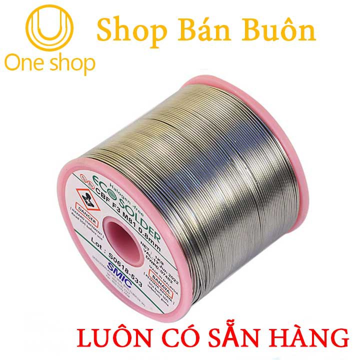 Thiếc Hàn Không Chì SMIC Halogen-Free 0.8mm 1kg 3.5% Ag