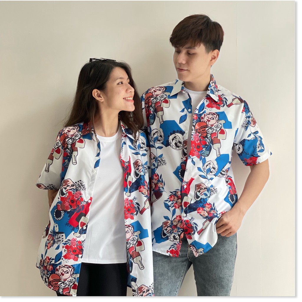 ÁO SƠ MI HOẠ TIẾT HOA MÀU CỰC ĐẸP , HOT 2021 KHÁNH AN STORE