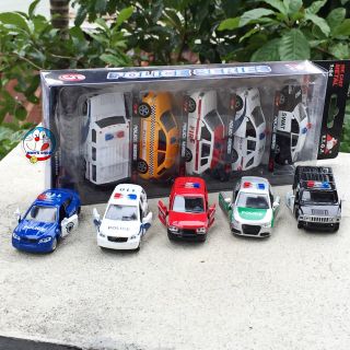 Set xe sắt 4 xe mở cửa chạy trớn