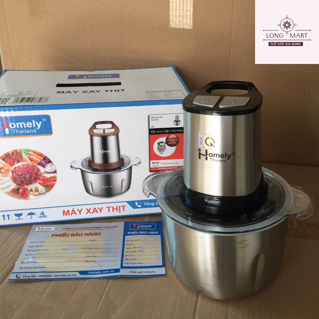 Máy Xay Thịt Đa Năng Homely HL - 520 Xay Thực Phẩm, Đa Năng, Hàng Chính Hãng Bảo Hành 12 Tháng