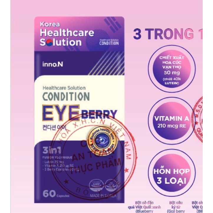 Condition Eye Bổ Mắt Tăng Cường Thị Lực 60 viên