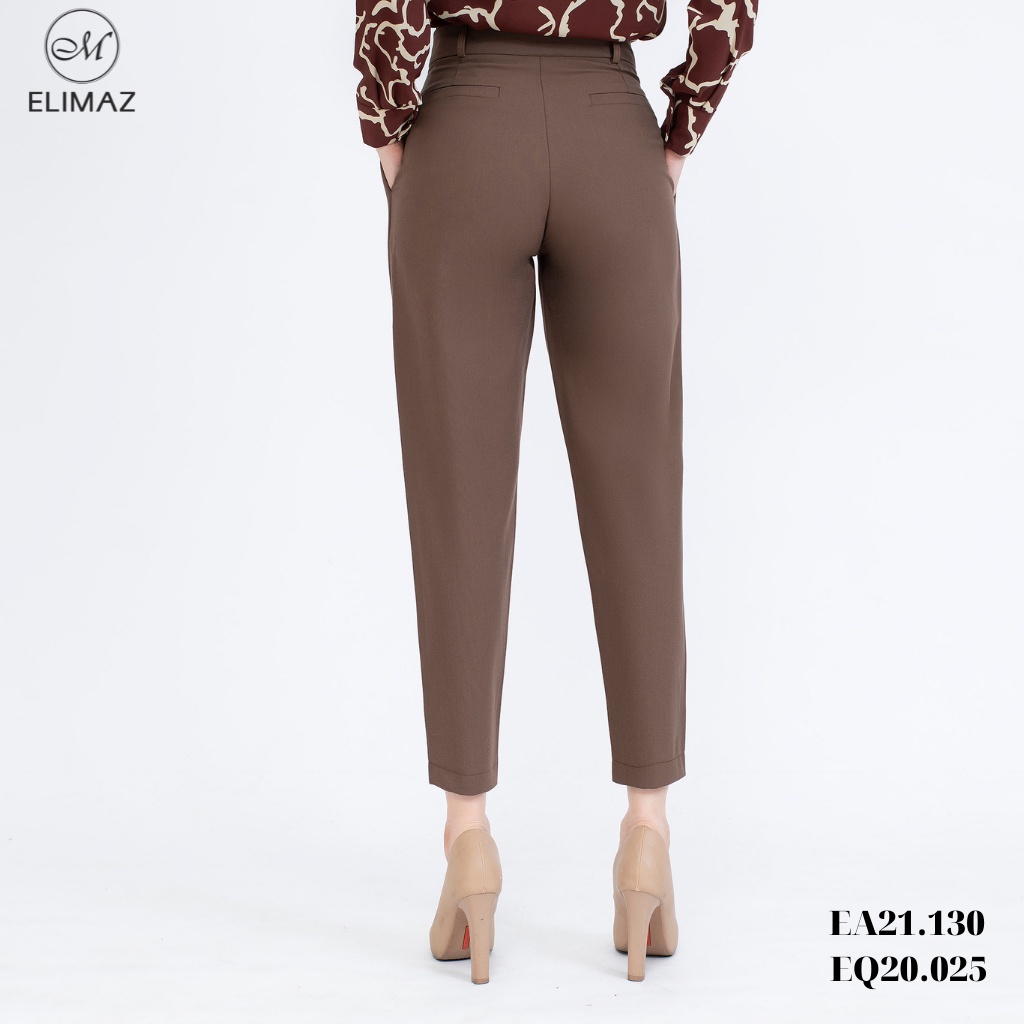 Quần tây âu nữ dáng baggy nhẹ, chất liệu kaki cao cấp thoáng mát Elimaz EQ20.025