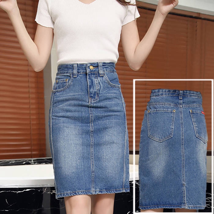 Chân Váy Denim Chữ A Dáng Dài Phong Cách Hàn Quốc Dành Cho Nữ | BigBuy360 - bigbuy360.vn