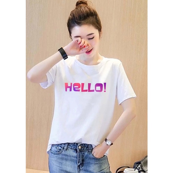 áo thun nữ kiểu chữ tình yêu dễ thương dạo phố
