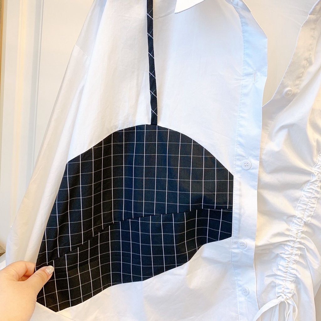 Áo Sơ Mi Tay Dài Dáng Rộng Phong Cách Hàn Quốc Thời Trang Cho Nữ