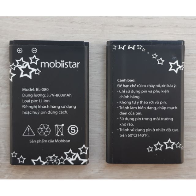 Pin CHÍNH HÃNG mobiistar B218 (BL-080)