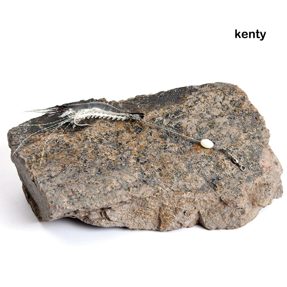 Kt☀Set 3 Mồi Giả Nhử Cá Hình Tôm 9cm 6g Bằng Nhựa Gắn Kèm Móc Câu