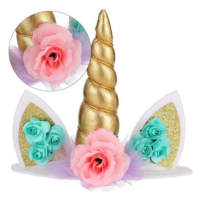 Đồ Trang Trí Bánh Kem Sinh Nhật Hình Kỳ Lân Đáng Yêu