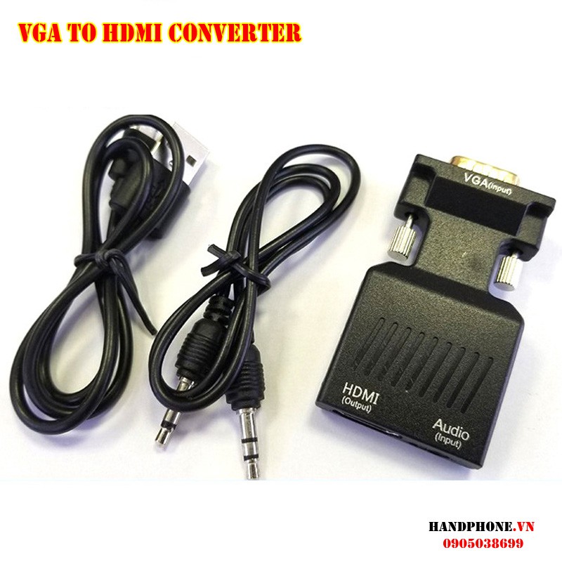 Cổng chuyển đổi VGA to HDMI, HDMI to VGA Adapter Converter