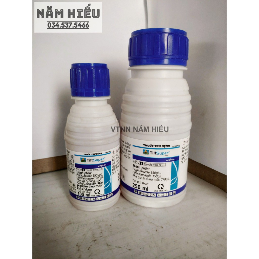 Thuốc trừ bệnh Tilt Super 300EC 250ml & 100ml - Thán thư, đốm vằn, rỉ sắt, vàng lá, nấm hồng