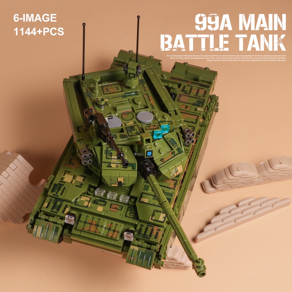 Tank Sembo Block 105751 - Đồ chơi lắp ghép tank quân sự 99A Tank Bọc thép siêu chiến đấu