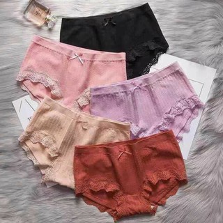 Quần chip cotton con hạc, quần chip cạp cao cotton