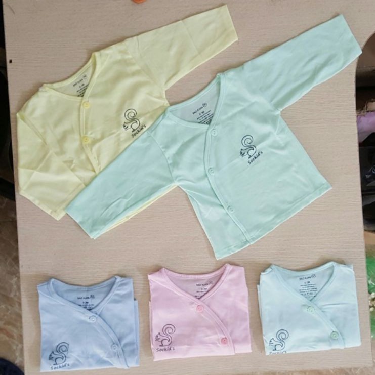 Ao dài tay cúc lệch noubaby cotton mềm mại cho bé/nhiều mẫu