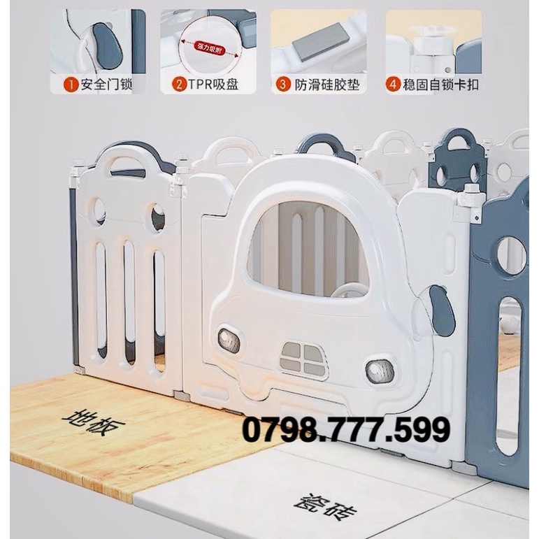 Quây nhựa ô tô có cột bóng rổ