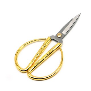 Kéo cắt đồ ăn Long Phụng 21cm siêu bén - kéo cán vàng chạm khắc rồng phượng sang trọng