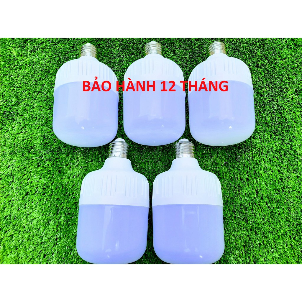Combo 5 Bóng Đèn Led Búp Trụ 20W Ánh Sáng Trắng Siêu Tiết Kiệm Điện