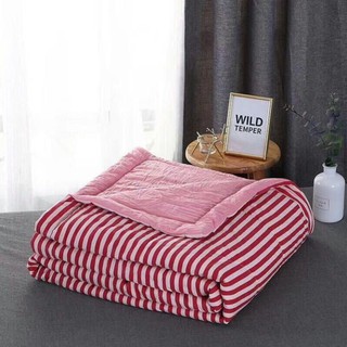 [XẢ KHO] Chăn đũi muji kẻ sọc ngang mềm mịn
