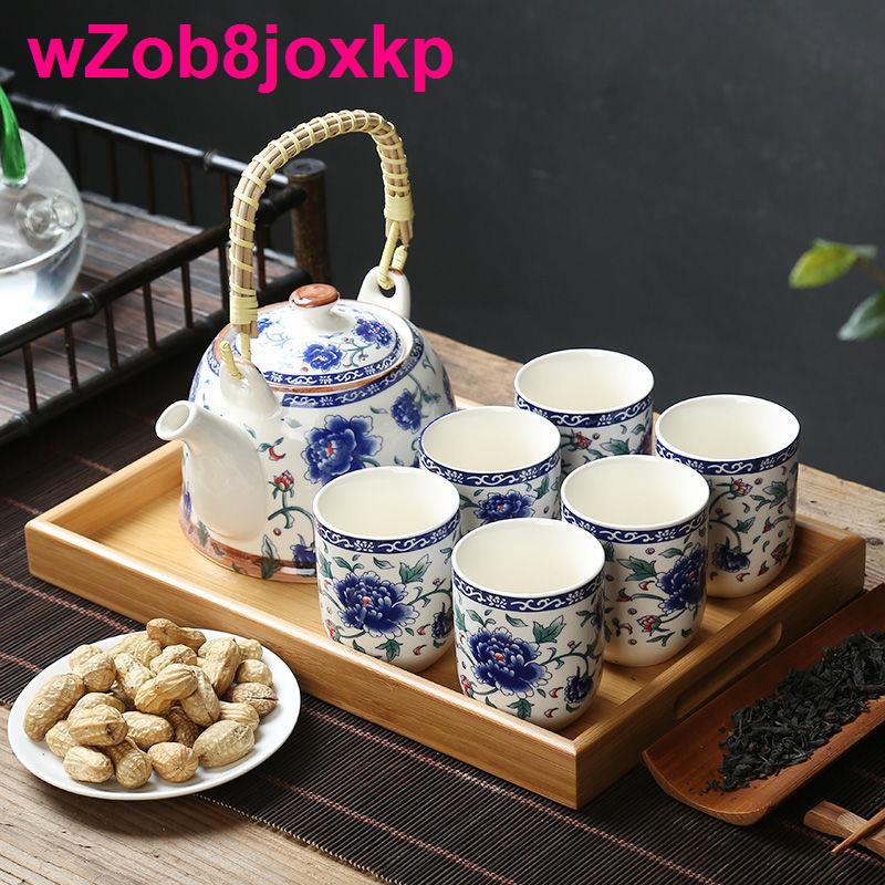Đặc biệt cung cấp ấm trà lớn, khay trà, Kungfu gốm sứ trắng xanh, bộ gia dụng đơn giản, bán hàng trực tiếp tại xưởng