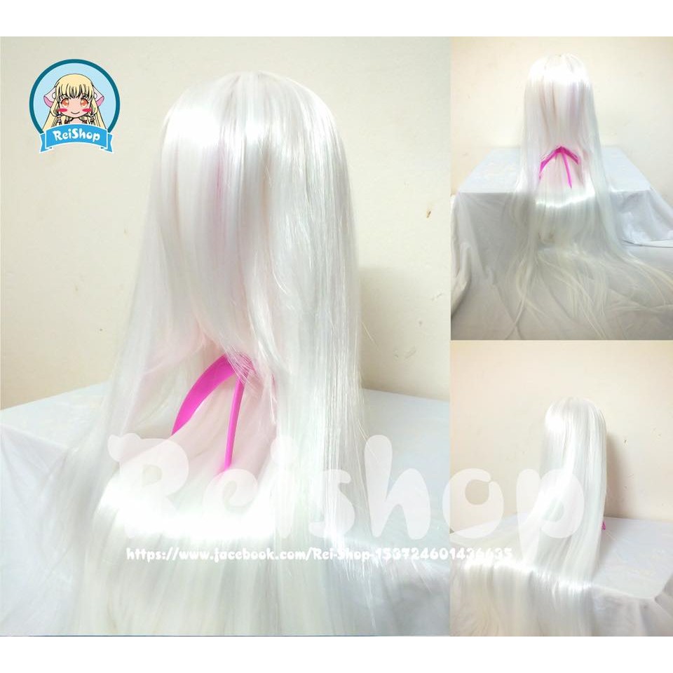 wig trắng- Tóc giả trắng cosplay hóa trang mã D42AL- 1001