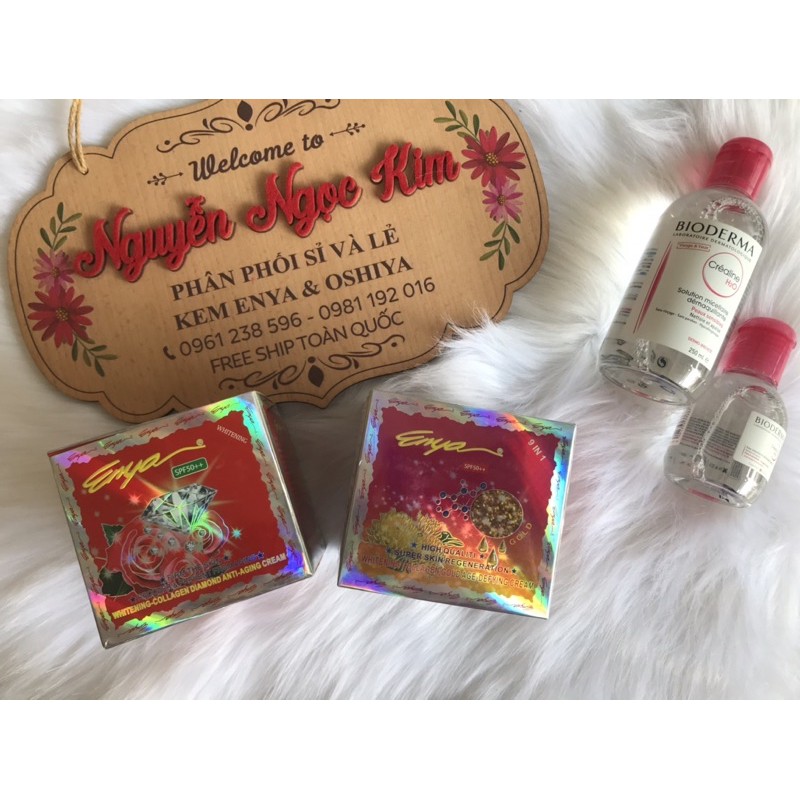 Kem ENYA Cao Cấp Tinh Chất Collagen Kim Cương (Tặng Kèm Serum Căng Bóng Và Mặt Nạ)