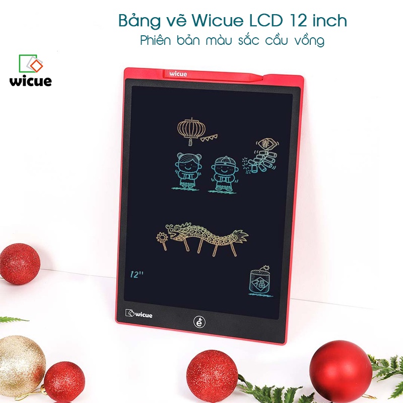 [Hỏa Tốc HCM] Bảng vẽ Wicue LCD 12 inch (Phiên bản màu sắc cầu vồng)