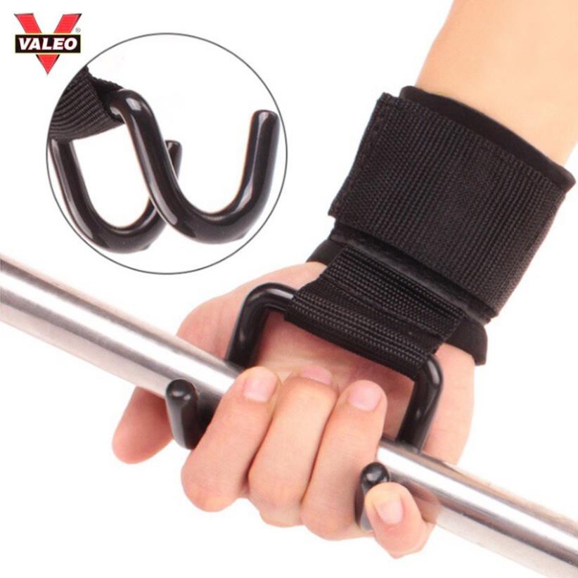 Dây kéo lưng, Dây kéo Deadlift, Móc kéo tạ Lifting Straps Chính hãng VALEO - Hỗ trợ kéo xà, tập lưng