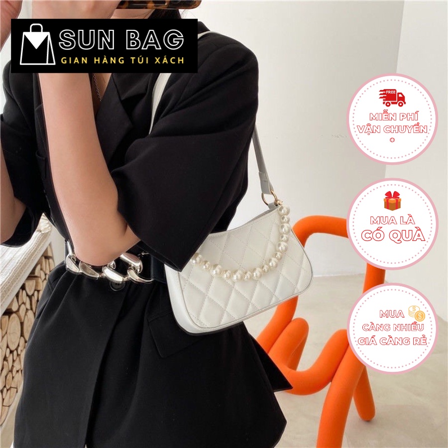 Túi xách nữ đeo chéo, túi đi chơi, đi học, da cao cấp size 22cmSB010