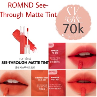 [TRẢ ORDER] Son ROMND See-Through Matte Tint