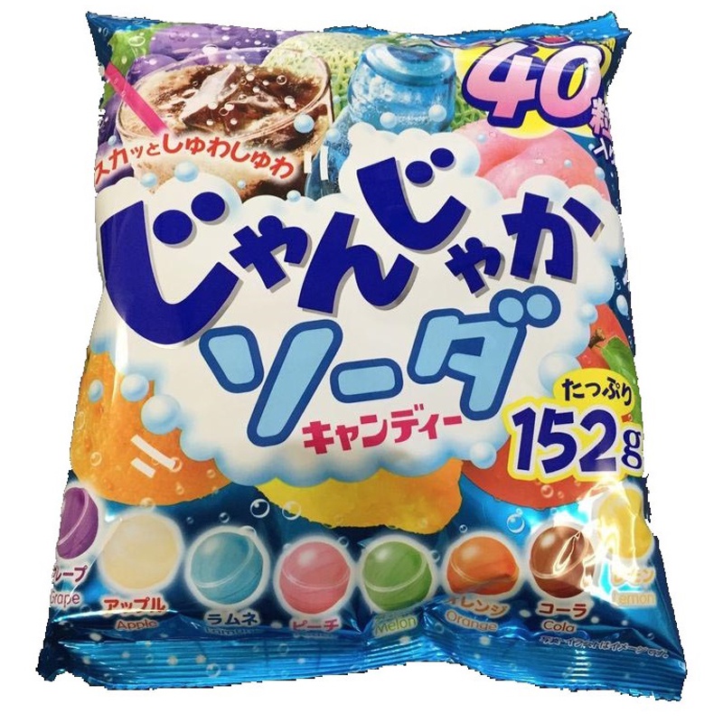 Kẹo soda vị trái cây tổng hợp 152g - Nhật Bản