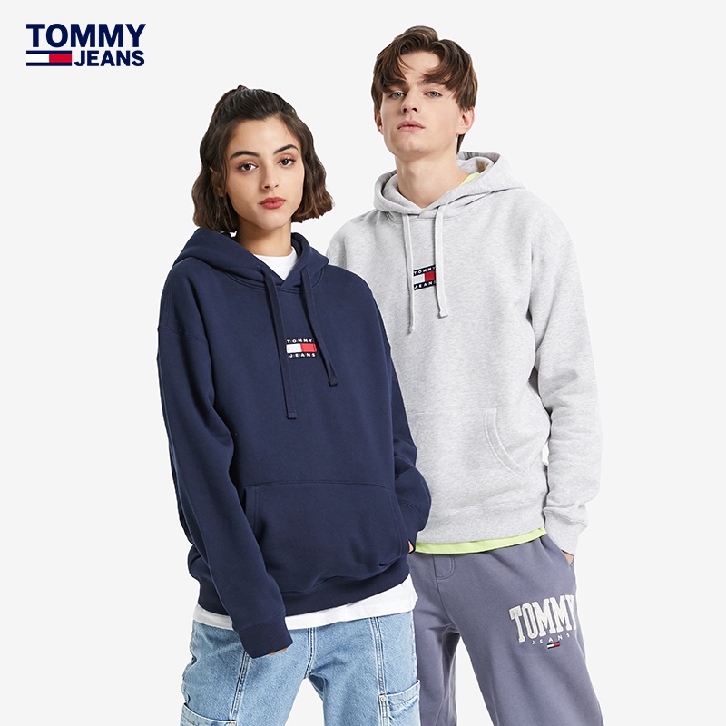 Áo Hoodie Tommy Chất Nhung cotton Dáng Rộng In Hình Lá Cờ Độc Đáo Cho Nam Và Nữ 11823