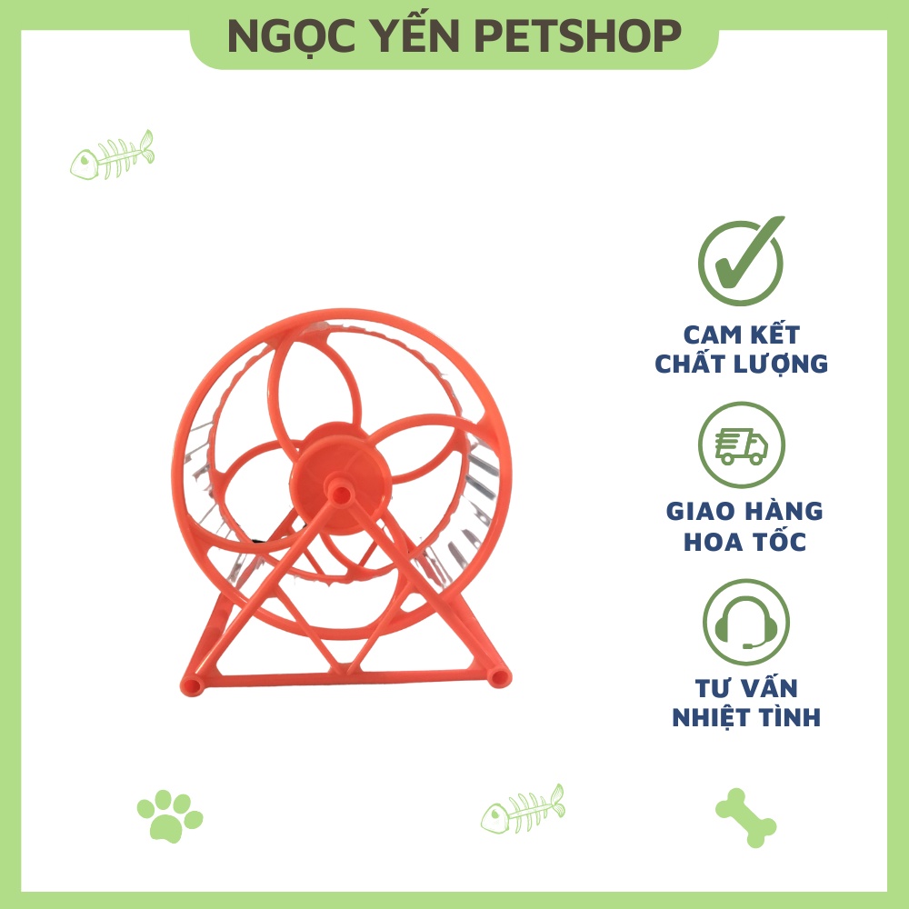 Bánh Xe Chạy Nhựa Cho Chuột Hamster