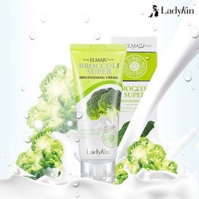 Kem Dưỡng Trắng Da Trang Điểm Bông Cải Xanh-Broccoli Super Brightening Cream LadyKin