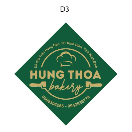 [ Combo 1000 Tag cài bánh ] Thiết kế mẫu, thêm thông tin, địa chỉ tùy ý