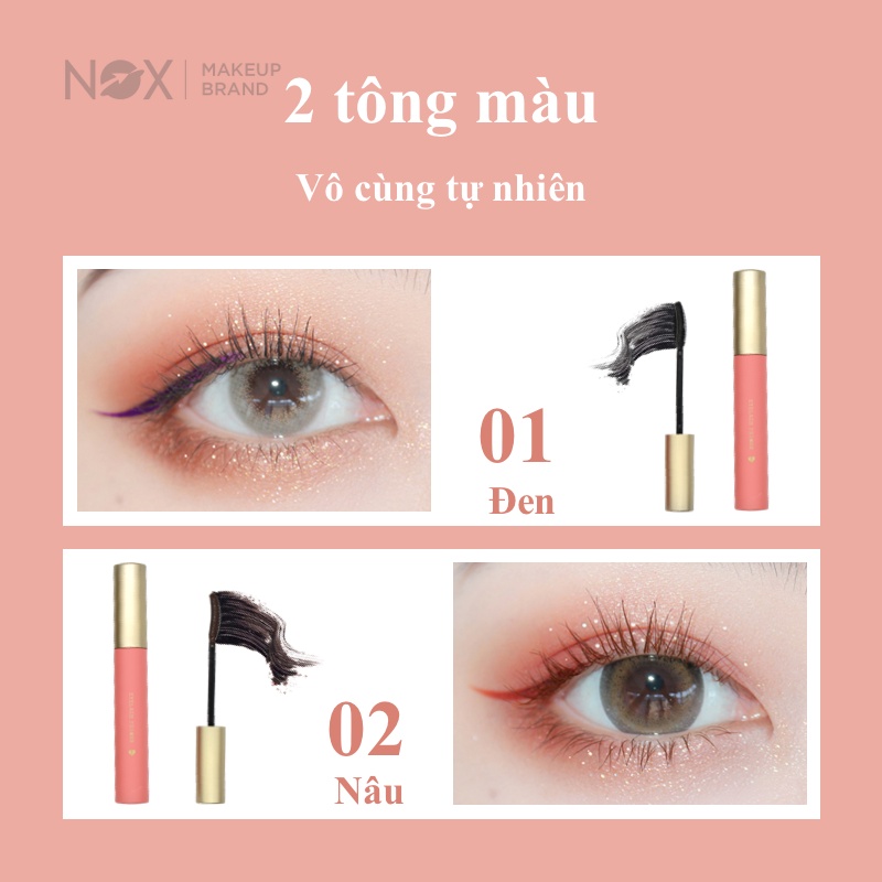 Mascara NOX siêu chống nước giúp làm dài làm cong và dưỡng ẩm mi 5g