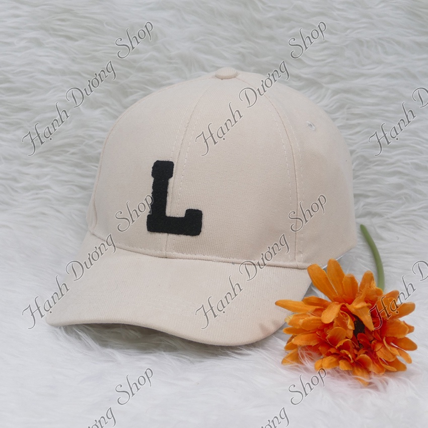 Nón kết nhung cao cấp mũ lưỡi trai nhung thêu lông xù chữ L thời trang cá tính phù hợp cả nam và nữ