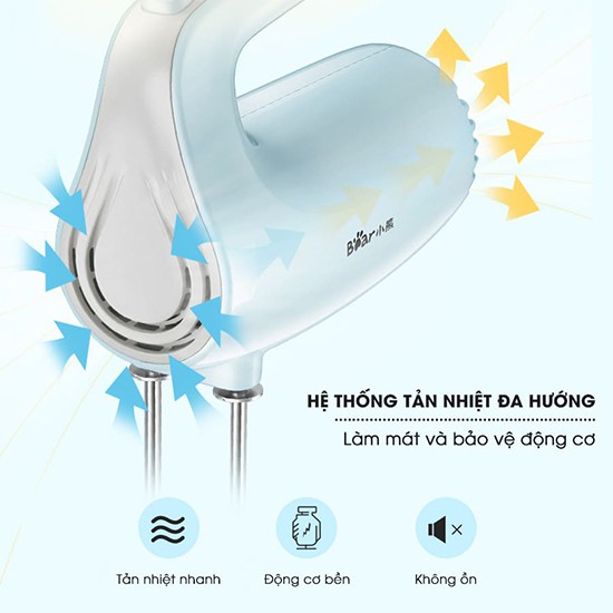 Máy đánh trứng cầm tay Bear DDQ-B02P5, bảo hành 12 tháng