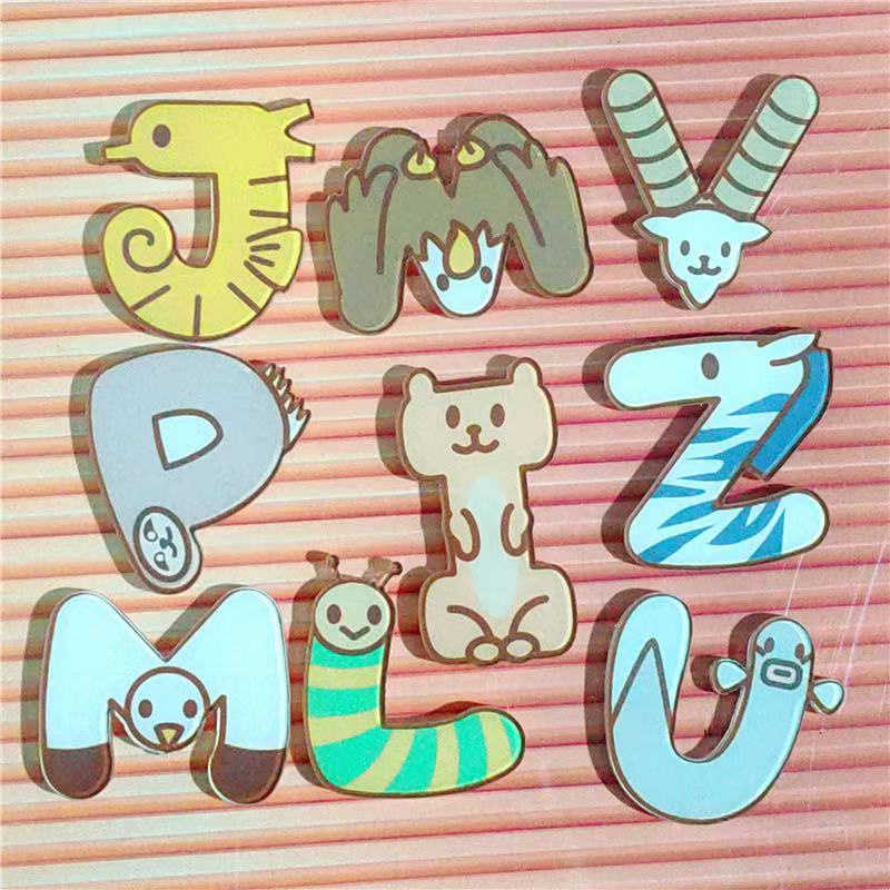 Trâm Cài Áo Hình Động Vật Hoạt Hình Bằng Acrylic