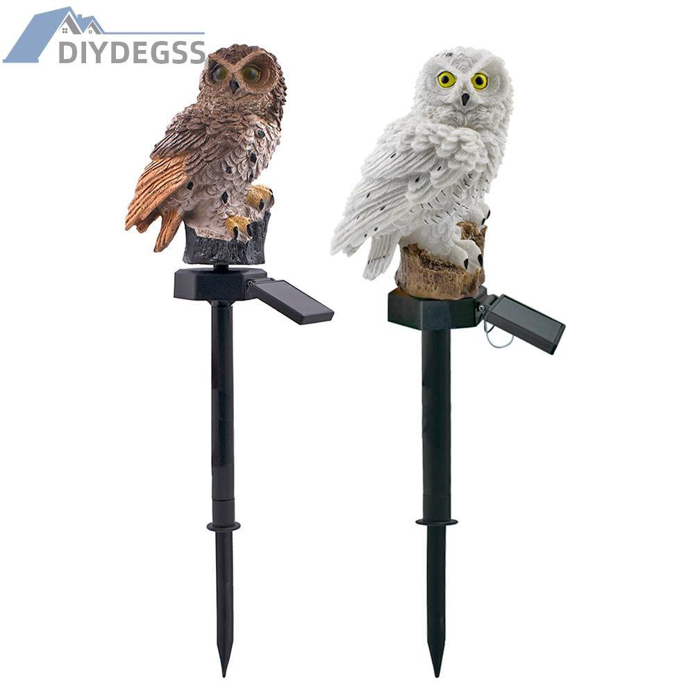 Đèn Led Năng Lượng Mặt Trời Hình Cú Chống Thấm Nước Trang Trí Sân Vườn Diydegs2