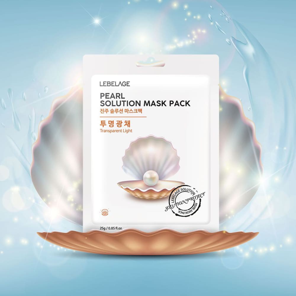 Mặt Nạ Lebelage Pearl Solution Mask Pack Transparent Light Chiết Xuất Ngọc Trai 25g