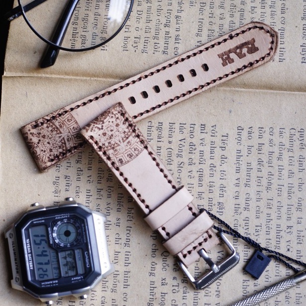 Dây Đồng Hồ Thủ Công Da Bò RAM Leather Italia Veg Inca Da Bò RAM Leather 1970 Bền Đẹp
