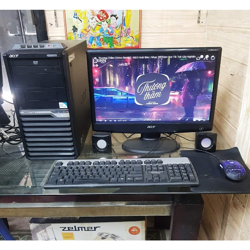 Máy tính cũ dùng cho văn phòng học tập có ổ SSD + Wifi, tặng kèm màn hình