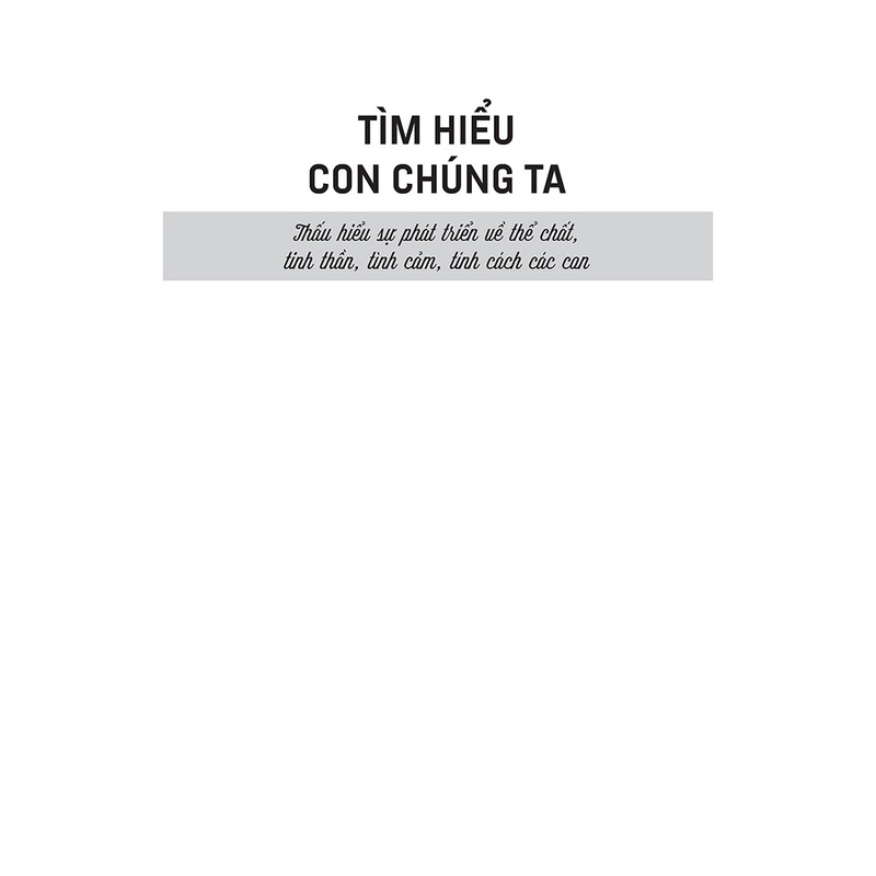 Sách - Tìm Hiểu Con Chúng Ta