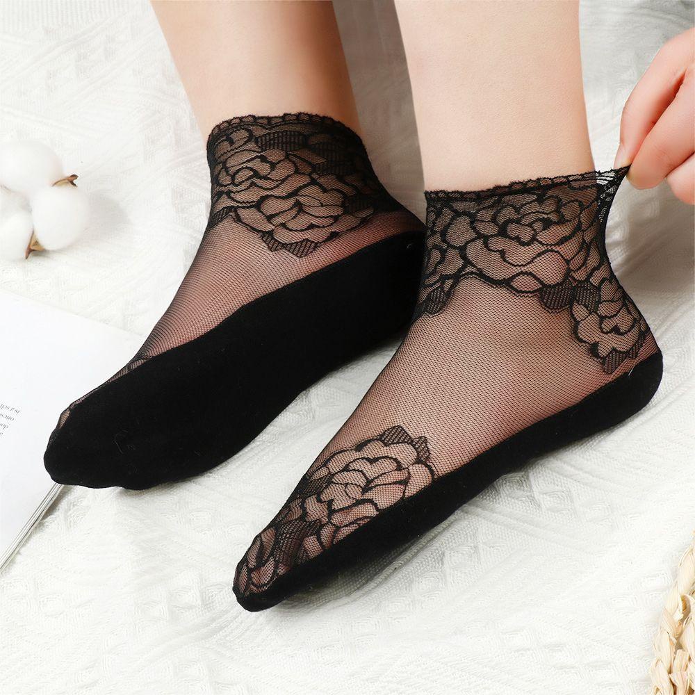 Đôi Vớ Ren Hoa MỏNg ChốNg TrượT ThờI Trang Cho Nữ