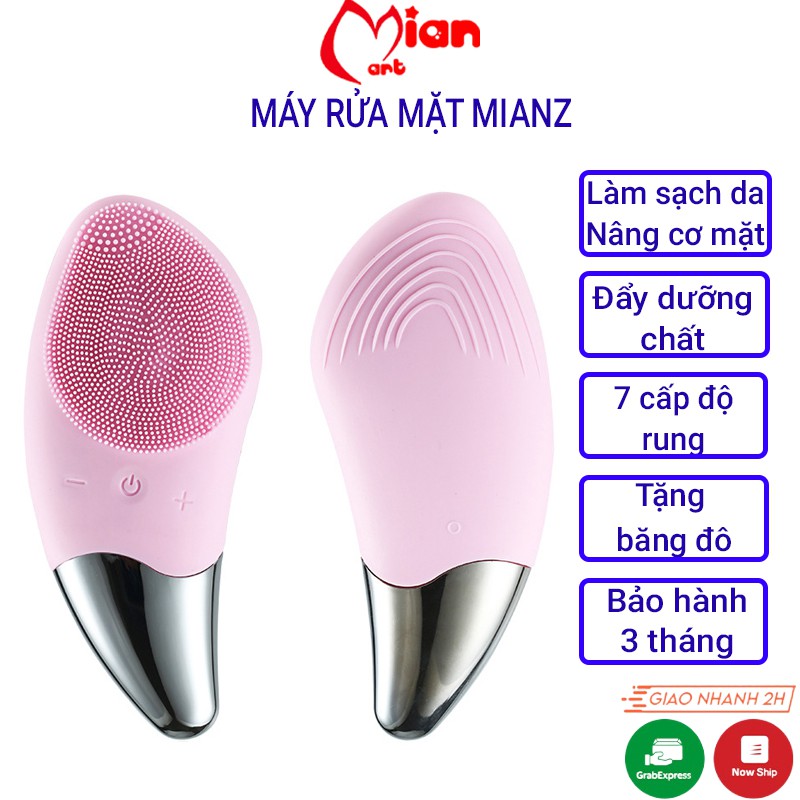 Máy rửa mặt cao cấp Sonic - máy rửa mặt massage nâng cơ mặt tẩy tế bào chết làm sạch MIAN MART
