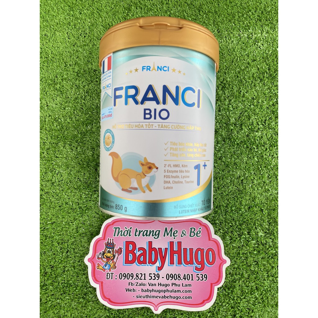 [HỖ TRỢ TIÊU HOÁ TỐT] Sữa Bột FRANCI BIO 1+  Hộp 850G