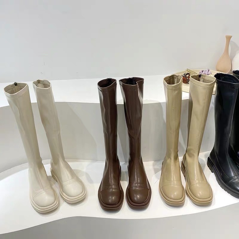 Bốt nữ cao cổ đến gối hàng Quảng châu cao cấp