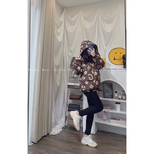 Áo Phao Hoạ Tiết LV Nam Nữ Siêu Dày Dặn siêu ấm